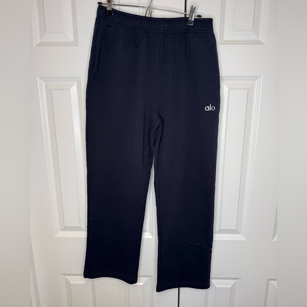 ALO Yoga Navy Straight leg Sweatpants